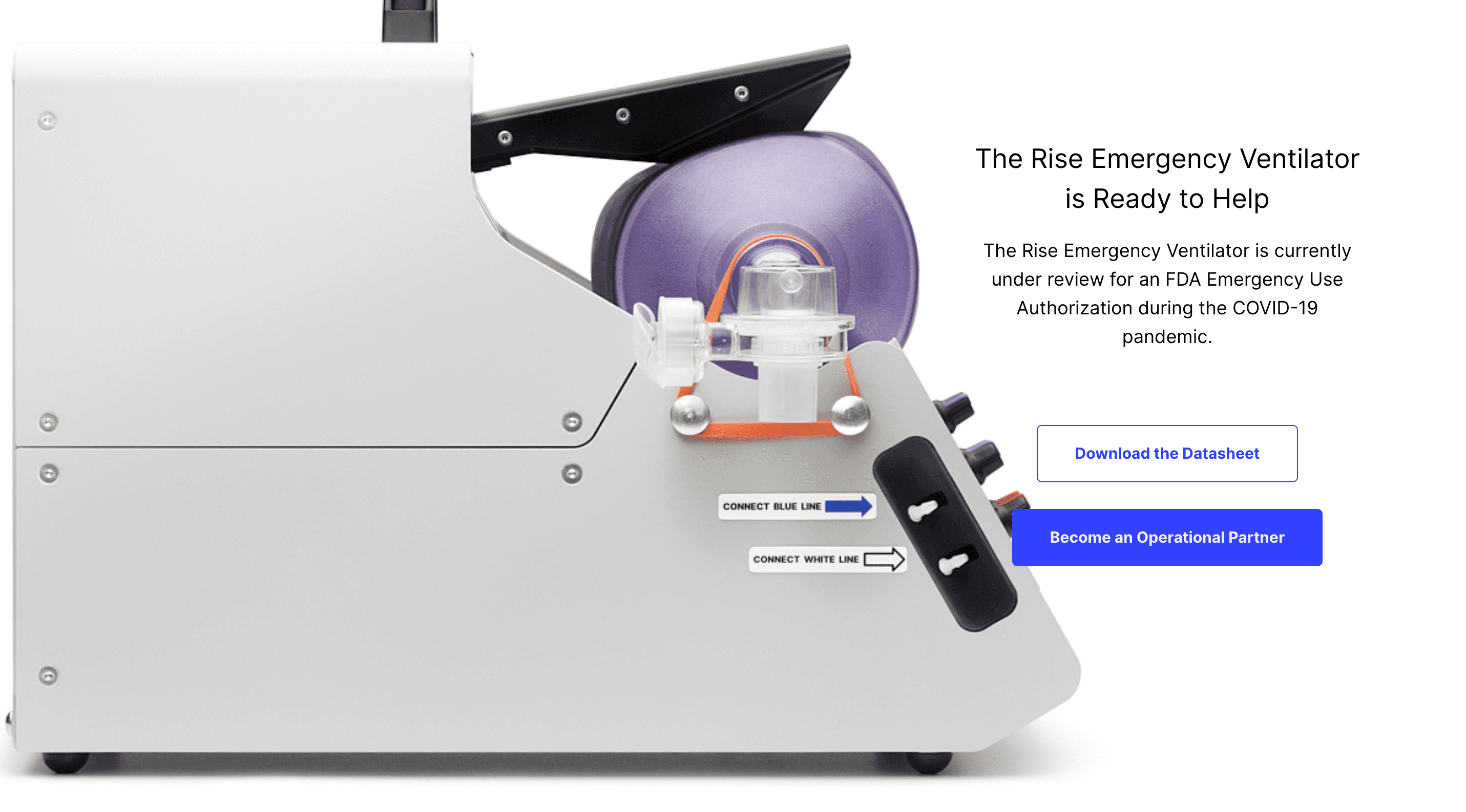 Rise ventilator