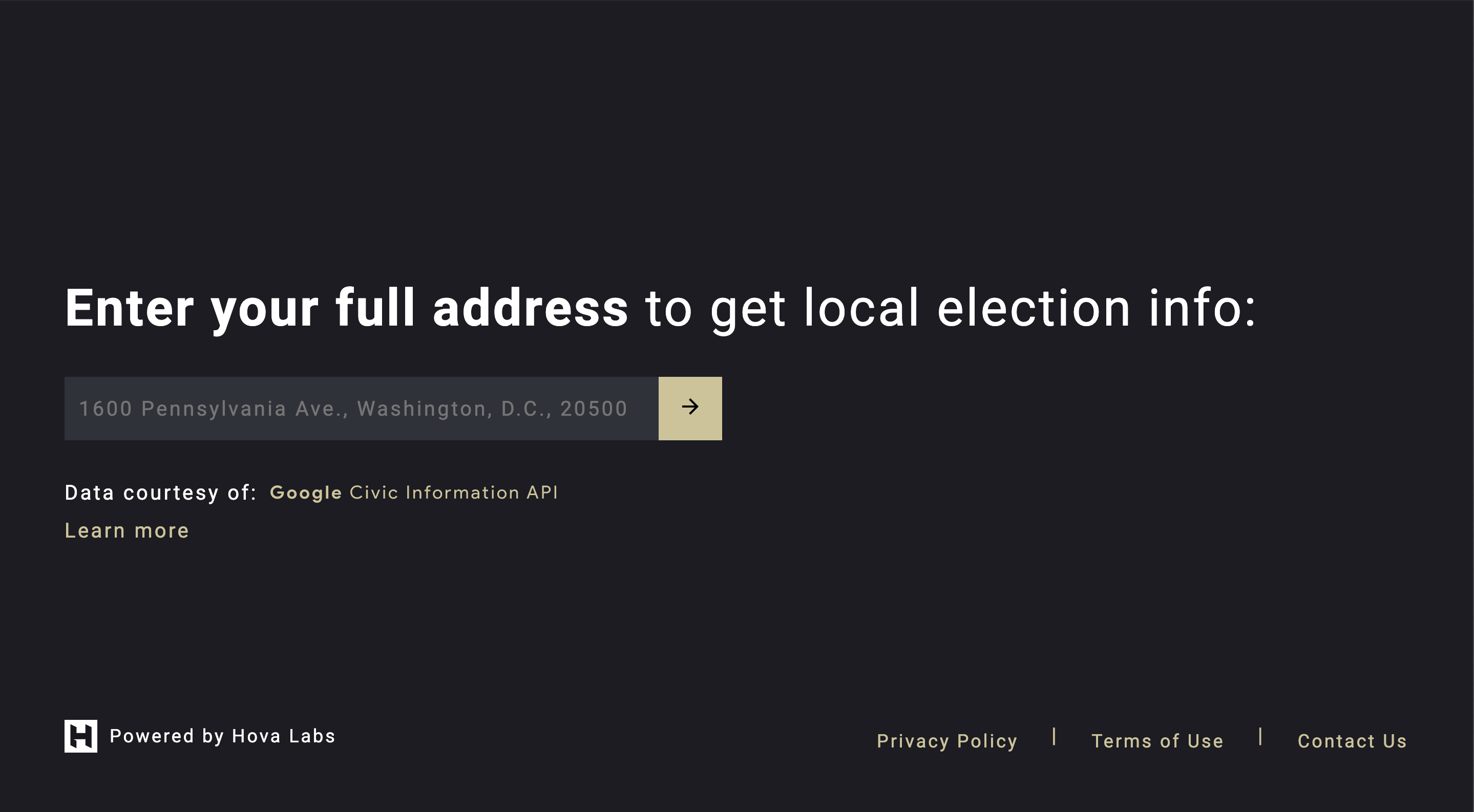 vote by address home page